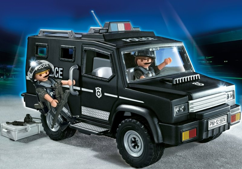 Playmobil policía SWAT SEK riot police 5st 1.2 