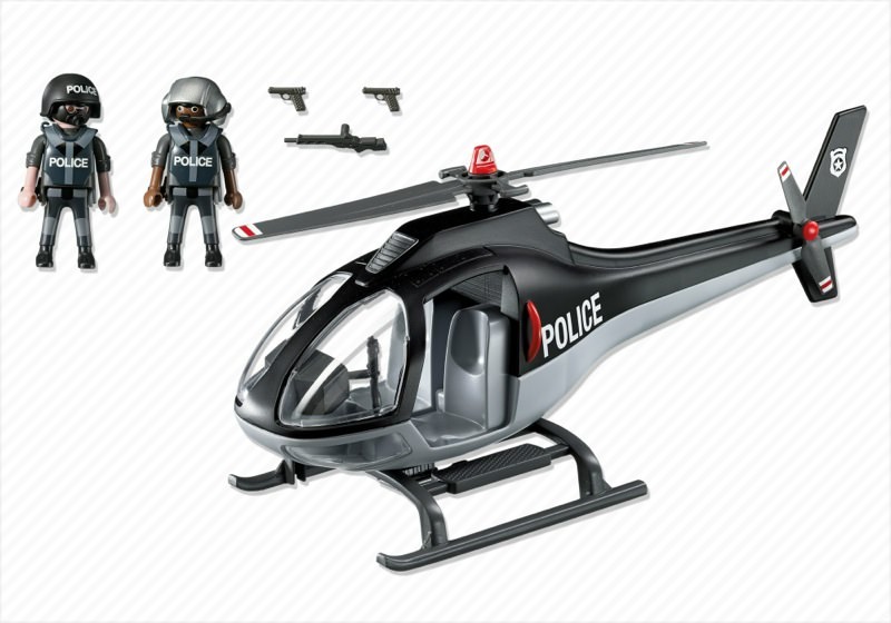 Playmobil 5975 - Police Tactical Unit Helicopter - Back