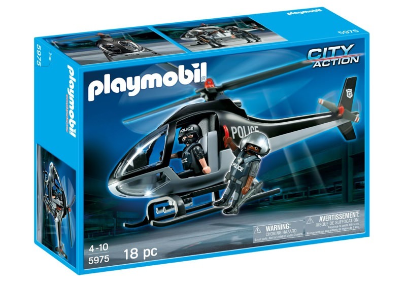 Playmobil 5975 - Police Tactical Unit Helicopter - Box