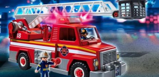 Playmobil - 5980-usa - Camion de Pompiers avec Echelle