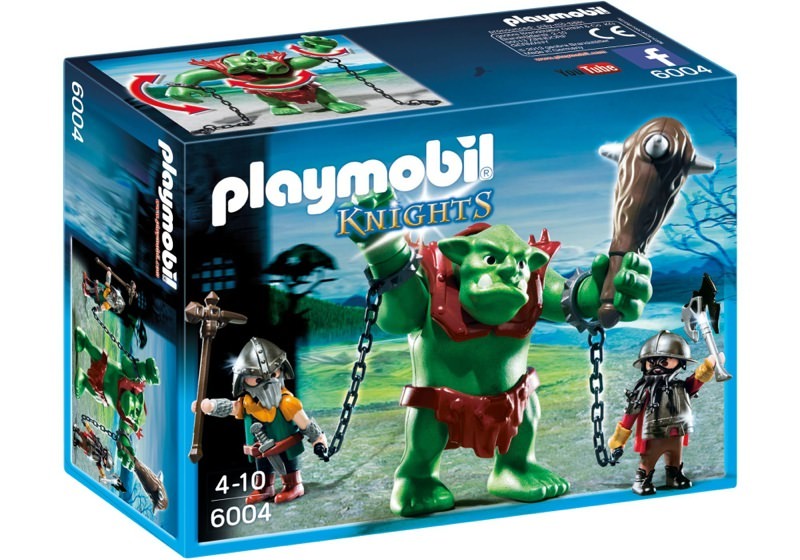 Playmobil 6004 - Giant Troll with Dwarf Fighters - Box
