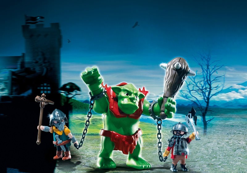 playmobil 6004 knights giant troll