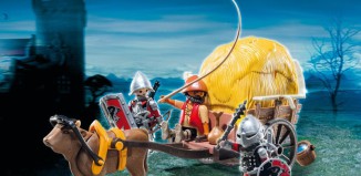 Playmobil - 6005 - Chevaliers de l'Aigle avec charrette piégée