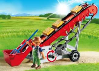 Playmobil - 6132 - Hayloft conveyor & farmer