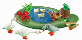 Playmobil - 6205 - Teich mit Enten und Gänsen