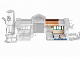 Playmobil - 6209 - Extension for Barn with Silo (5119) - Detail Playmobil - 6209 - Extension for Barn with Silo (5119)