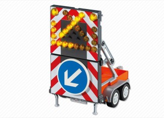 Playmobil - 6227 - Roadwork LED Signal on Trailer