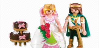 Playmobil - 6238 - Couple royal de mariés avec gâteau de mariage