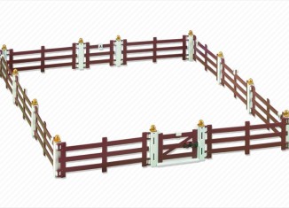 Playmobil - 6255 - Fence Extension for Large Horse Farm with Paddock