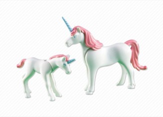 Playmobil - 6266 - Unicorn with Foal, cream white