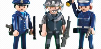 Playmobil x6 German Grey Arms gallon German cops police agents 