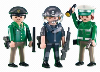 Playmobil - 6287 - 3 Polizisten, grün