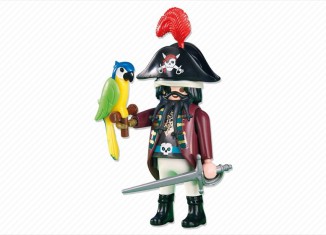 Playmobil - 6289 - pirate captain with parrot - Detail Playmobil - 6289 - pirate captain with parrot
