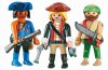 Playmobil - 6290 - 2 piratas con una pirata