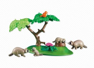 Playmobil - 6317 - Raccoon Family - Detail Playmobil - 6317 - Raccoon Family