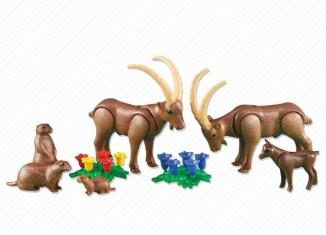 Playmobil - 6318 - Famille de bouquetins et marmottes