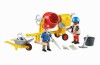 Playmobil - 6339 - 2 Construction Workers with Mixer