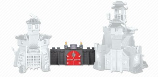 Playmobil - 6351 - Pared de conexión para los Castillos del dragón Asiáticos