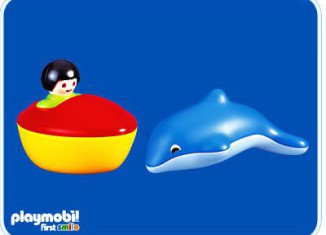 Playmobil - 6408 - Dolphin With Boat - Detail Playmobil - 6408 - Dolphin With Boat