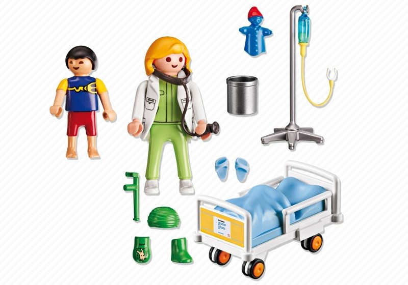 Playmobil 6661 - Doctor with Child - Back