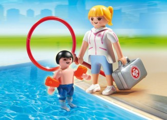 Playmobil - 6677 - Pool Supervisor - Detail Playmobil - 6677 - Pool Supervisor