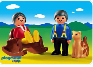 Playmobil - 6722 - Abuelo y abuela con gato