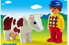 Playmobil - 6724 - 1.2.3 Farmer and Cow