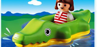 Playmobil - 6725 - 1.2.3 Girl with Floating Alligator