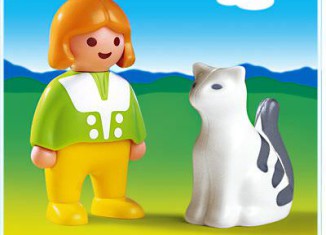 Playmobil - 6728 - 1.2.3 Girl with Cat