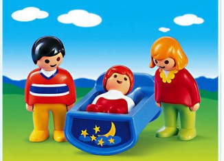 Playmobil - 6730 - 1.2.3 Family with Cradle - Detail Playmobil - 6730 - 1.2.3 Family with Cradle