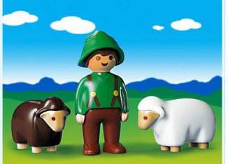Playmobil - 6731 - 1.2.3 Shepherd with Sheep - Detail Playmobil - 6731 - 1.2.3 Shepherd with Sheep