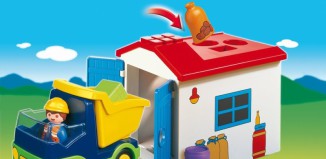 Playmobil - 6759 - Camion benne et son garage
