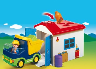 Playmobil - 6759 - Camion benne et son garage