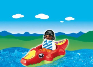 Playmobil - 6764 - Child with Crocodile Float