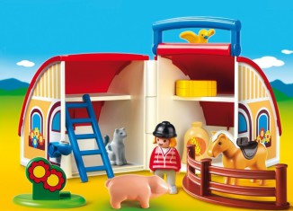 Playmobil - 6778 - 1.2.3 Take Along Barn