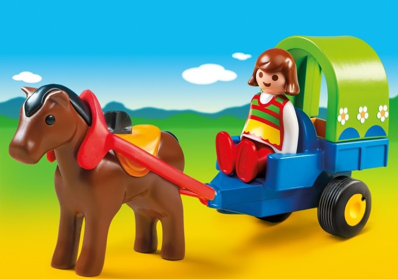 BNIB Playmobil 6779 1.2.3 Pony Wagon 