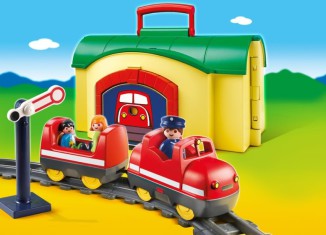 Playmobil - 6783 - Train avec gare transportable