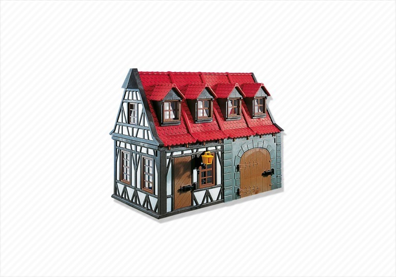 PLAYMOBIL 7785 Red Medieval Framework House 2005 for sale online 