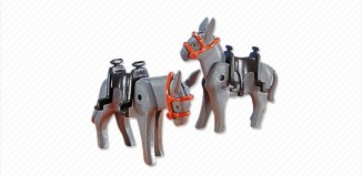 Playmobil - 7239 - 2 Esel mit Satteln