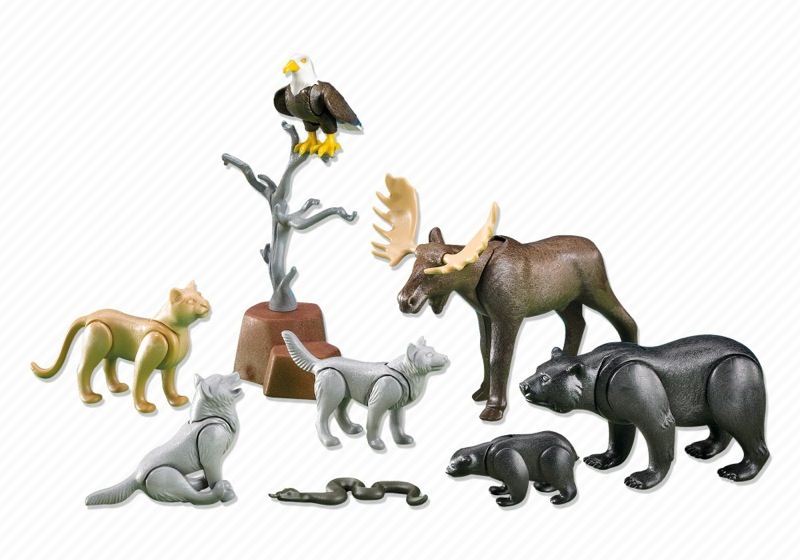 Playmobil Set: 7530 - North American Forest Animals - Klickypedia
