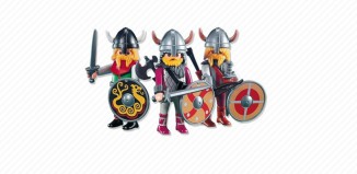 Playmobil - 7677 - 3 guerriers viking
