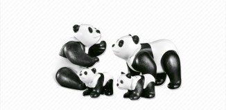 Playmobil - 7896 - Famille Panda