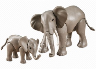 Playmobil - 7995 - 1 Large and 1 Small Elephant